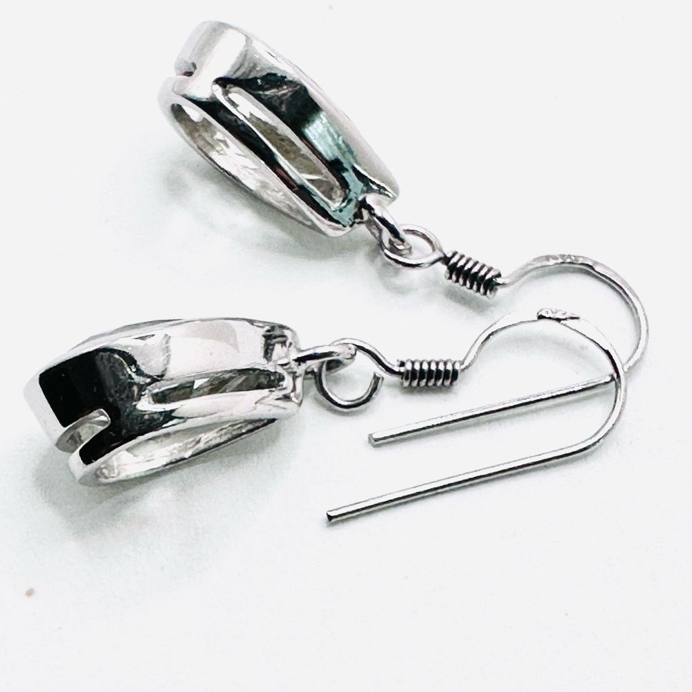 Sterling Silver Prasiolite Earrings - Picture 5 of 9